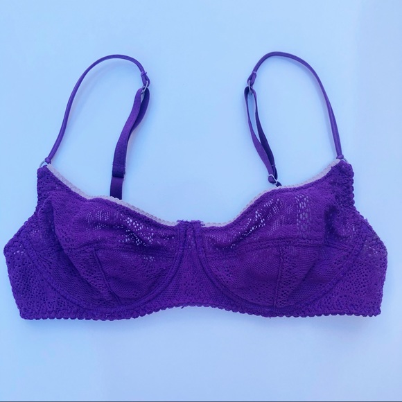 Free People Other - Intimately Free People purple lace Demi bra